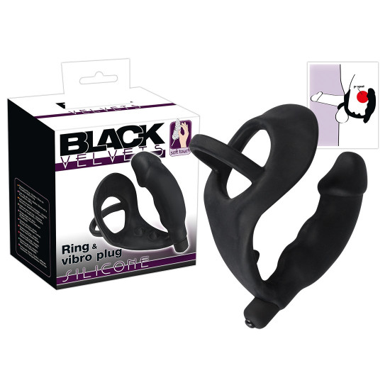 Black Velvets Ring&vibro plug