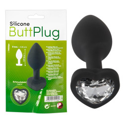Butt Plug 'S' Silicone/ heart