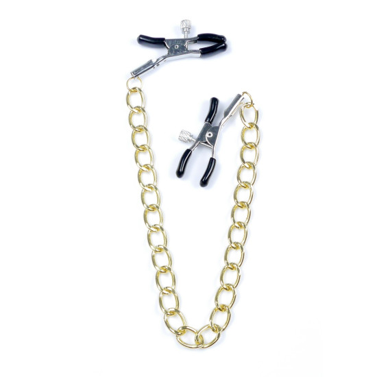 Fetish nipple clamps gold /No16