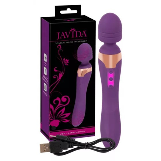 Javida Double Vibro Massager 8+8 * 3funk./USB.