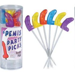 Penis party cocktail fork